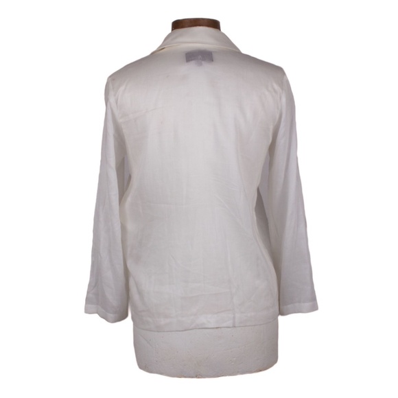 Comme Des Garcons Tricot 2006 White Tencel Button Up Blouse Size M - Picture 4 of 8